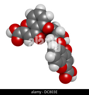 Cromoglicic acid (cromolyn, cromoglycate) asthma and allergy drug, chemical structure. Stock Photo