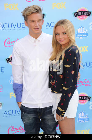 Universal City, California, USA. 11th Aug, 2013. Cody Simpson & Alli Simpson arrives for the 2013 Teen Choice Awards at the Gibson Ampitheater. Credit:  Lisa O'Connor/ZUMAPRESS.com/Alamy Live News Stock Photo