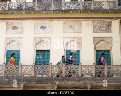 Ramnagar Fort on the banks of the Ganges River - Varanasi, India Stock Photo