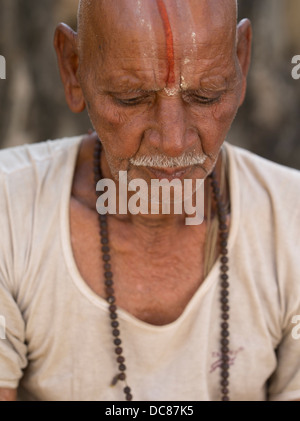 Ramnagar Fort on the banks of the Ganges River - Varanasi, India Stock Photo