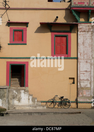 Ramnagar Fort on the banks of the Ganges River - Varanasi, India Stock Photo