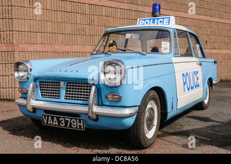 Triumph Herald police car from 1959 Stock Photo
