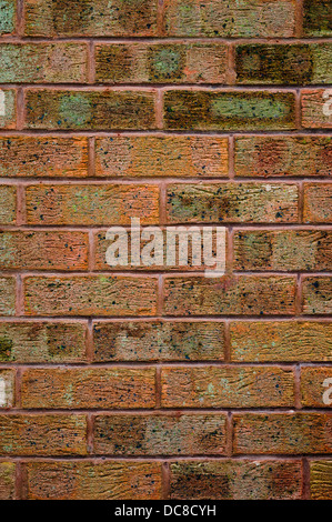 Red old brick wall - Texture and backdrop Stock Photo