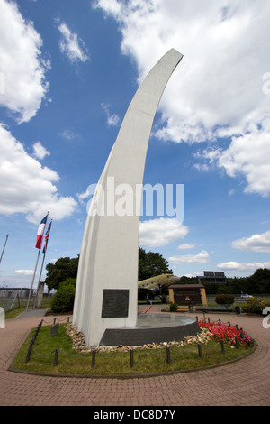 The Berlin Airlift Memorial at the Frankfurt Airport. Stock Photo