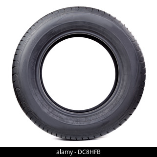 Car tire isolated on white background Stock Photo