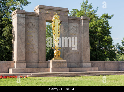 Second Division Memorial to First World War US Army soldiers, President's Park in Washington, DC, USA Stock Photo