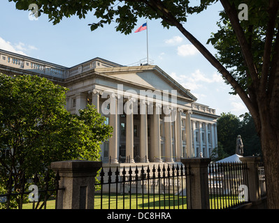 US Treasury Building in Washington DC, USA Stock Photo