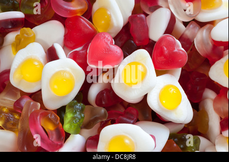 A pile of mixed haribo sweets Stock Photo