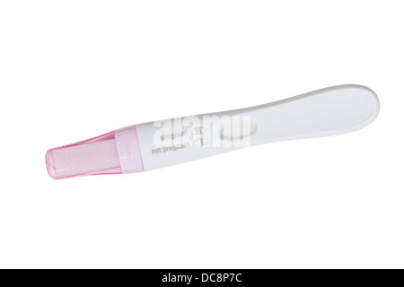 A pregnancy test stick Stock Photo