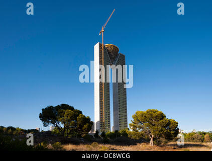 Intempo Residential Building, Benidorm, Spain. Tight Shot Of The Top ...