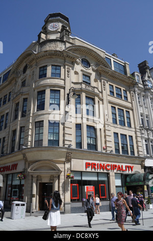 The Headquarters of the Principality Building Society in Queen Street Cardiff Wales UK Stock Photo