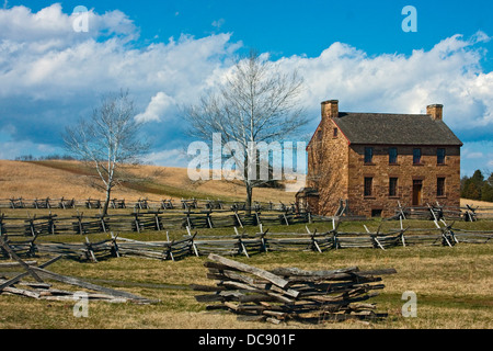 Stone House at Manassas National Battlefield Park in Prince William County, Virginia. Stock Photo