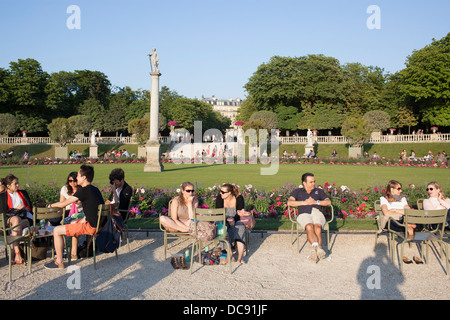Luxembourg Garden in Paris, France. Stock Photo