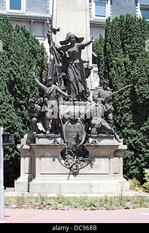 Limoges, France, War memorial, Franco-Prussian War Stock Photo