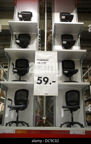 Ikea office chairs priced in Euros Stock Photo