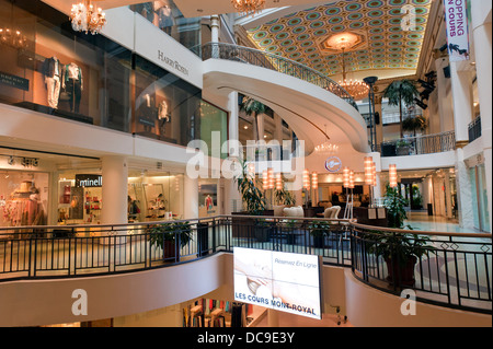 Cours Mont Royal shopping mall, Montreal, province of Quebec, Canada. Stock Photo