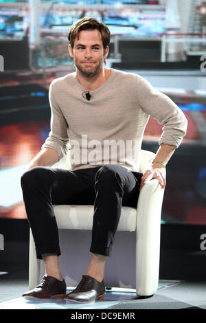 Tokyo, Japan. 13th Aug, 2013. Actor Chris Pine attends a press conference promoting his movie, STAR TREK: INTO DARKNESS on August 13, 2013 in Tokyo, Japan. Credit:  Junko Kimura/Jana Press/ZUMAPRESS.com/Alamy Live News Stock Photo