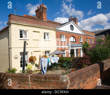 Historic buildings houses Mistley Essex England Stock Photo