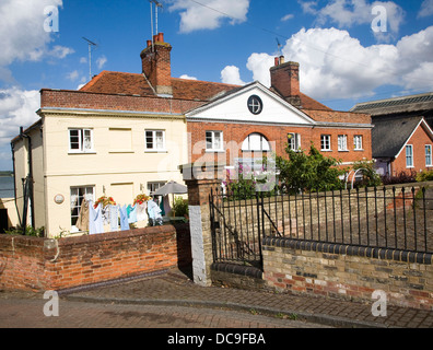 Historic buildings houses Mistley Essex England Stock Photo