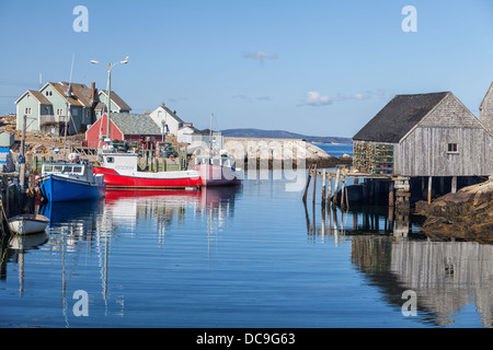 Peggy's Cove, a small  but famous village on Nova Scotia's coast. Stock Photo