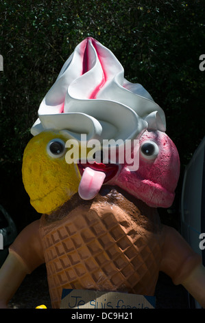 Advertising for Ice cream at Fontaine-de-Vaucluse Stock Photo
