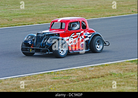 Legends at Ty Croes race track Anglesey circuit North Wales Uk Stock Photo