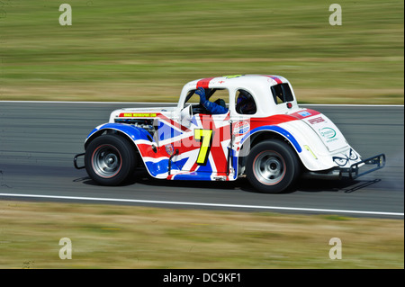 Legends at Ty Croes race track Anglesey circuit North Wales Uk Stock Photo