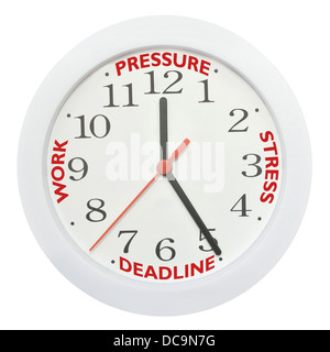 Working against the clock Stock Photo