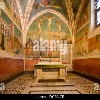 Capella di Santa Caterina, Basilica of Saint Clement, Basilica di San Clemente al Laterano, Rome, Italy Stock Photo