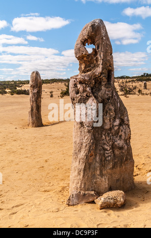 THE PINNACLES, NAMBUNG NATIONAL PARK, NEAR CERVANTES, WESTERN AUSTRALIA, AUSTRALIA Stock Photo