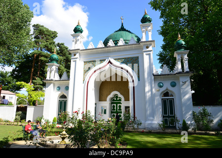 The 19th century Shah Jahan Mosque, Oriental Road, Woking, Surrey, England, United Kingdom Stock Photo