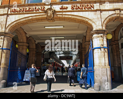 Main entrance to Marylebone Station, City of Westminster, London, England, United Kingdom Stock Photo