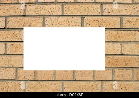 Abstract background of brick wall building with copy space. Stock Photo