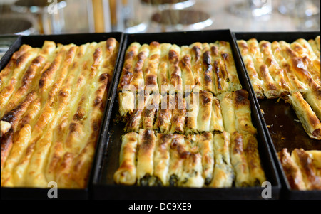 Pita Burek is one of Bosnia's most popular traditional specialty. Stock Photo