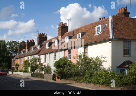 Historic buildings houses Mistley Essex England Stock Photo