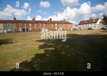 Historic buildings houses Mistley Essex England Stock Photo