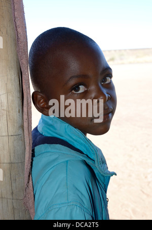 African boy, approx nine years Stock Photo