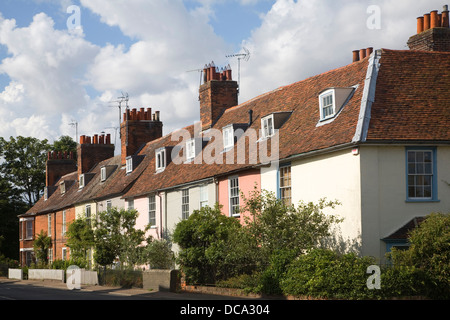 Historic buildings houses Mistley Essex England Stock Photo