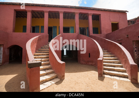 Maisons des Esclaves, House of Slaves, with its 'Gate of No Return,' Goree Island, Senegal. Stock Photo