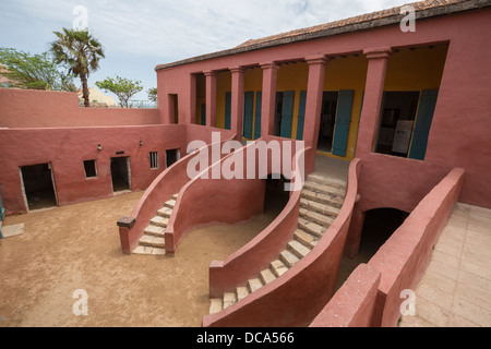 Maisons des Esclaves, House of Slaves, with its 'Gate of No Return,' Goree Island, Senegal. Stock Photo