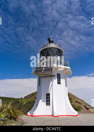 dh Cape Reinga Lighthouse CAPE REINGA NEW ZEALAND Lighthouse beacon tower solar panels northland Stock Photo