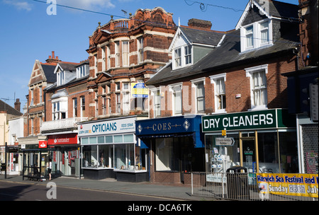 High Street shops buildings Dovercourt Harwich Essex England Stock Photo