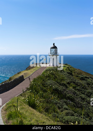 dh Cape Reinga Lighthouse CAPE REINGA NEW ZEALAND Lighthouse beacon tower path aupouri peninsula Stock Photo