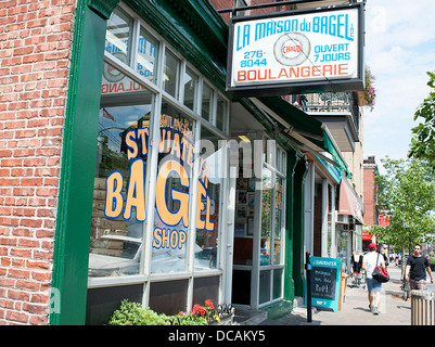 Popular bagel shop in Montreal. Stock Photo