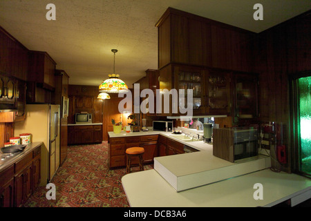The Kitchen At Graceland The Home Of Elvis Presley In Memphis Stock Photo Alamy