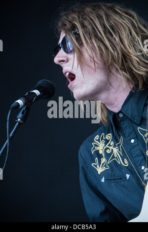 Mystery Jets performs in Budapest Stock Photo