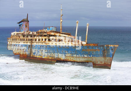 Ship wreck of S.S. American Star Fuerteventura Stock Photo - Alamy