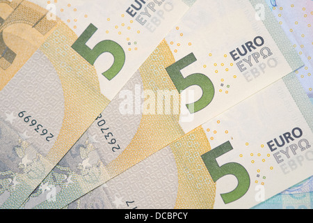 European Bank notes, Euro currency from Europe, Euros. Stock Photo