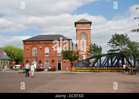 The former Pump House in Swansea marina, Wales UK, Industrial architecture Stock Photo