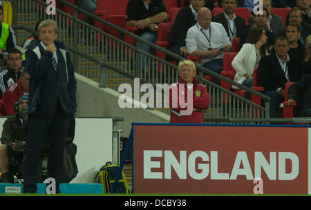 London, UK. 14th Aug, 2013. Scotland manager Gordon Strachan during the International match between England and Scotland, From Wembley Stadium, London. © Action Plus Sports/Alamy Live News Stock Photo